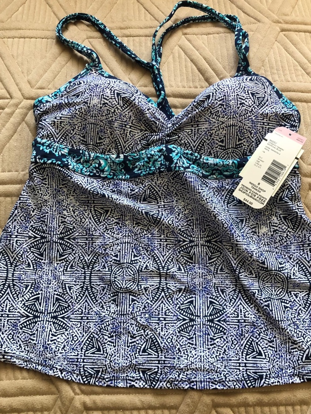 Indigo Swim Top